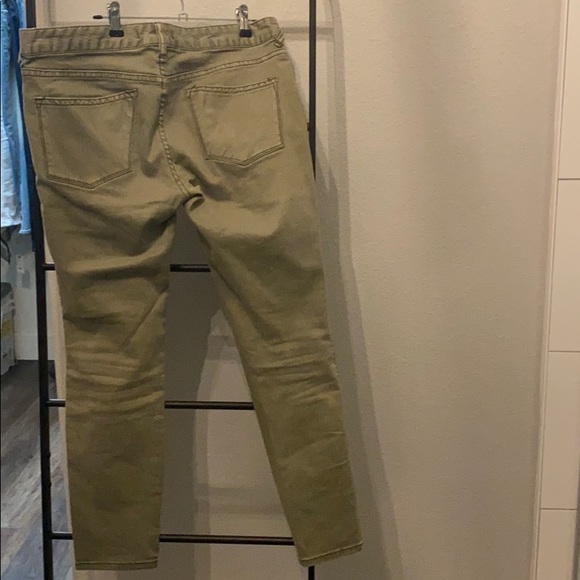 Free people skinny ankle jeans, green size 28 - Picture 2 of 2